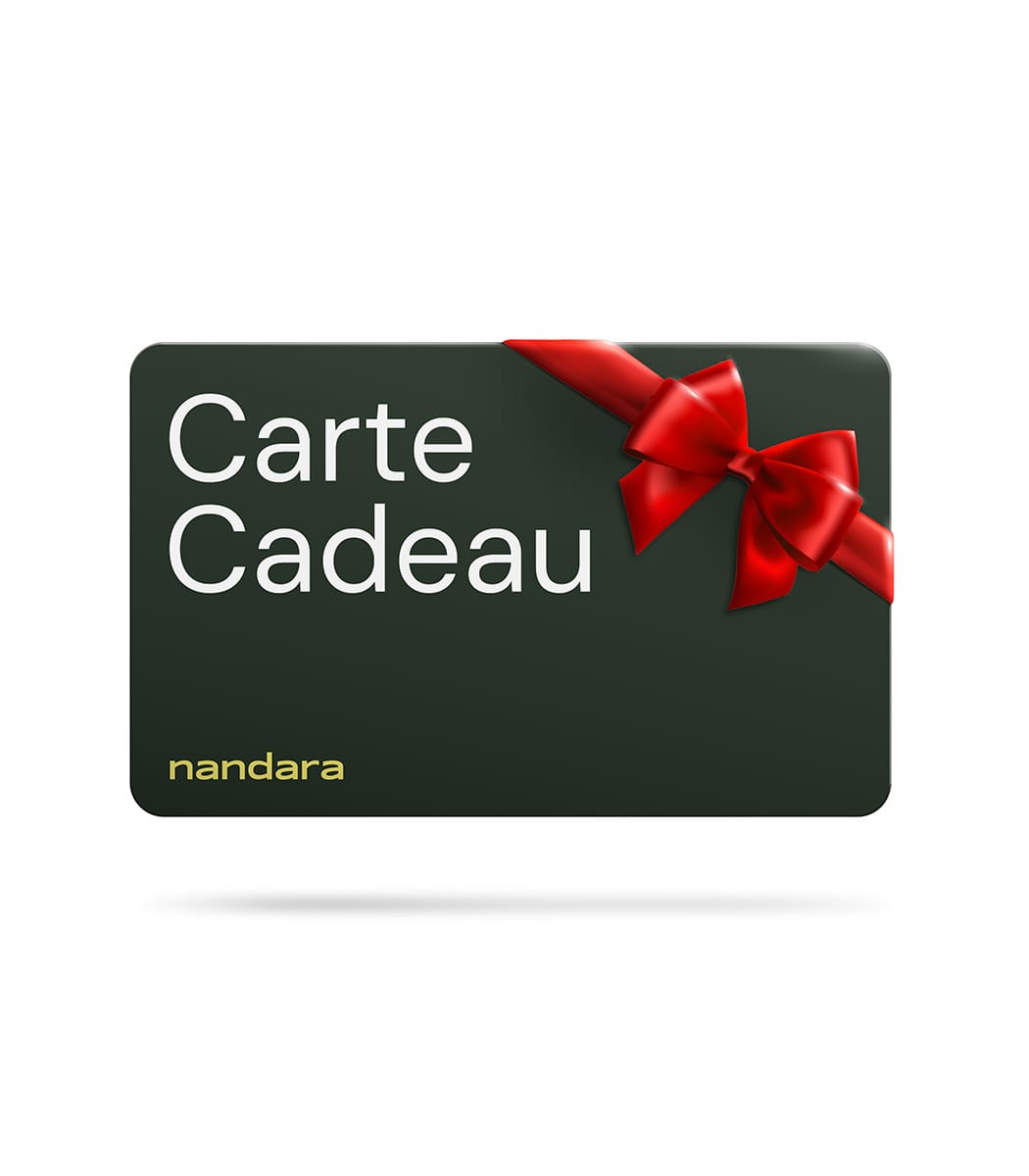 idées cadeaux bien-être : la carte cadeau Nandara, de 20 à 300 euros