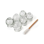 Pack 6 ventouses en verre avec bâton d’allumage – Ø 3cm