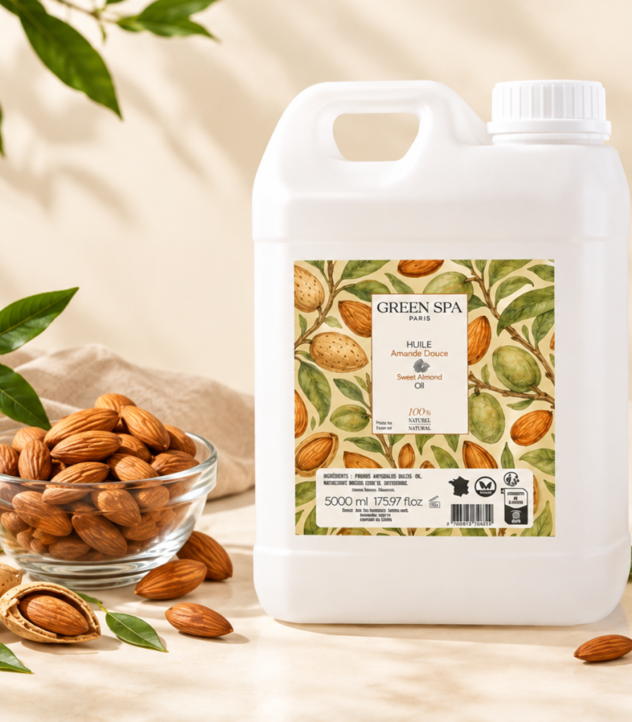 Huile de massage naturelle Amande Douce en bidon de 5 litres